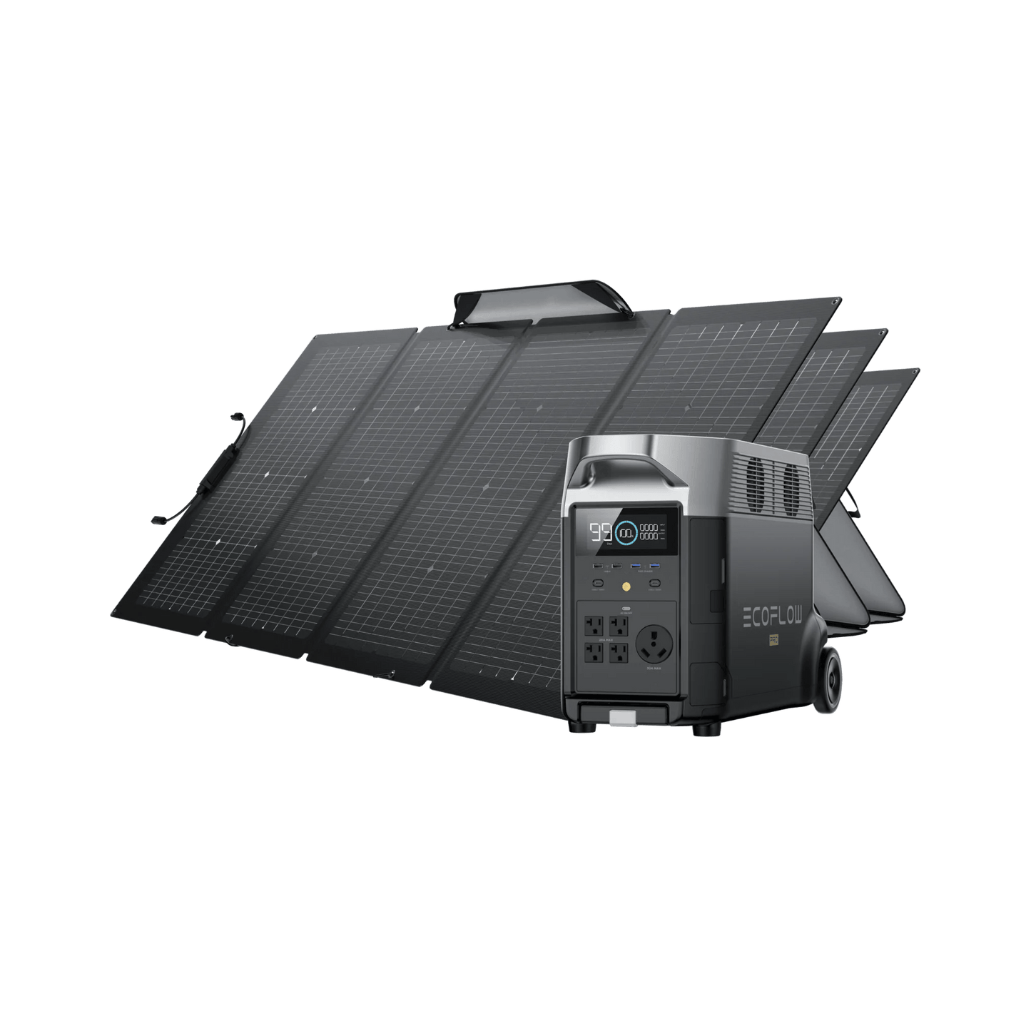 EcoFlow|DELTA PRO 3.6kWh-25kWh + 220W Solar Panel Bundle-EcoPowerit
