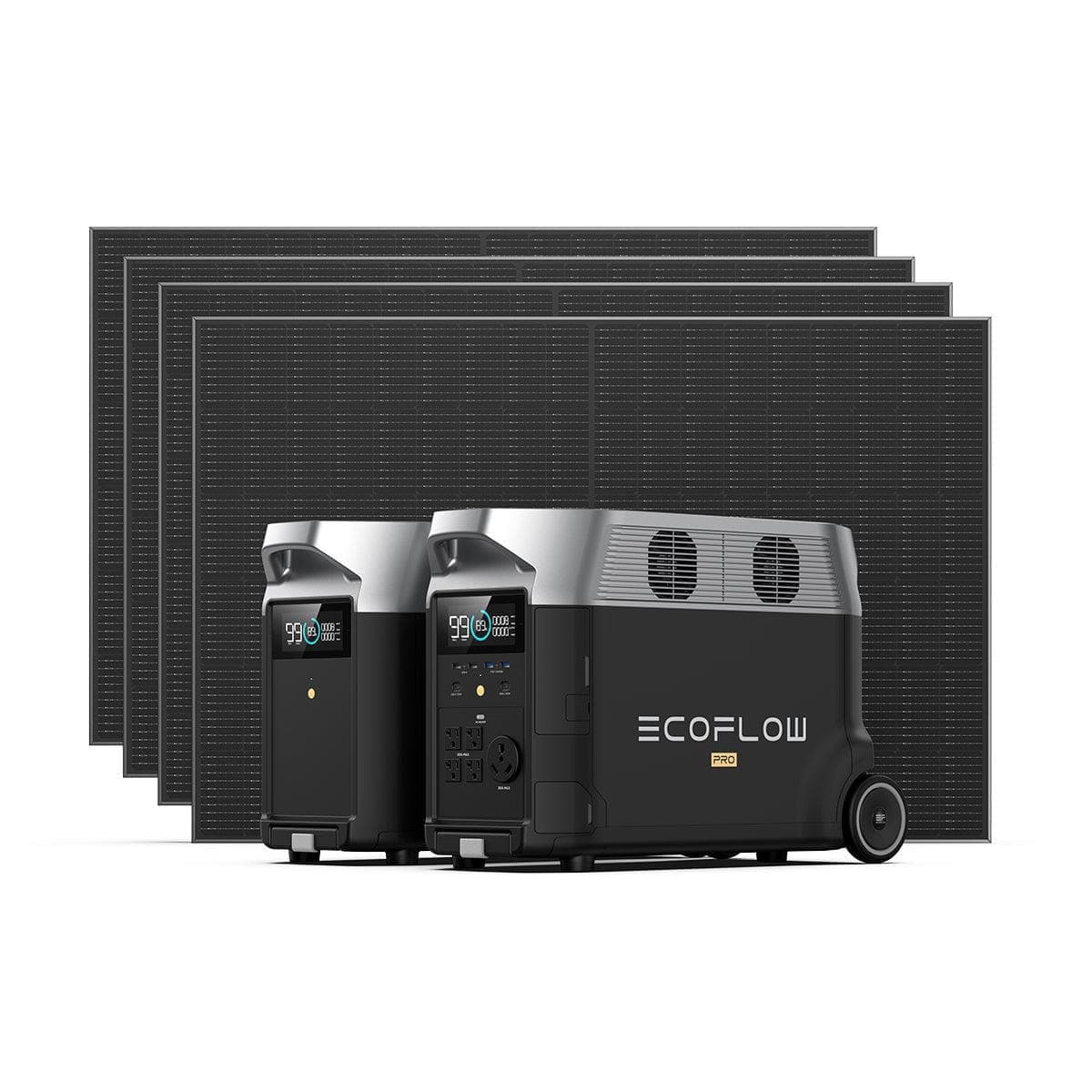 EcoFlow|DELTA PRO + Smart Extra Battery + 400W Rigid Solar Panel Bundle-EcoPowerit