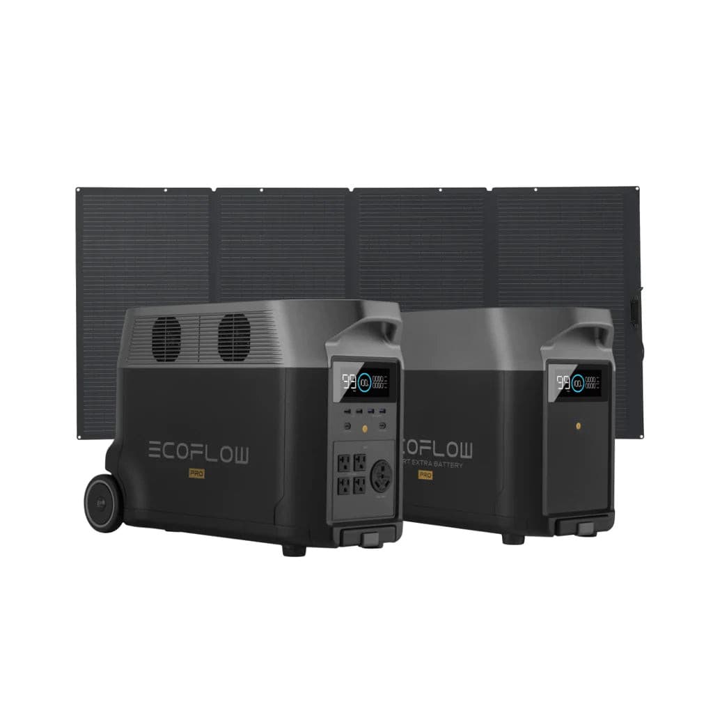 EcoFlow|DELTA PRO + Smart Extra Battery + 400W Solar Panel Bundle-EcoPowerit