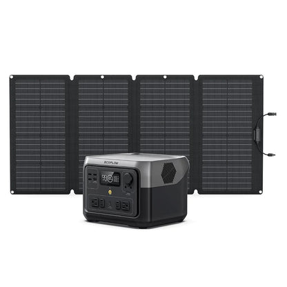 EcoFlow| RIVER 2 Max LiFePO4 + 160W Portable Solar Panel Bundle - EcoPowerit