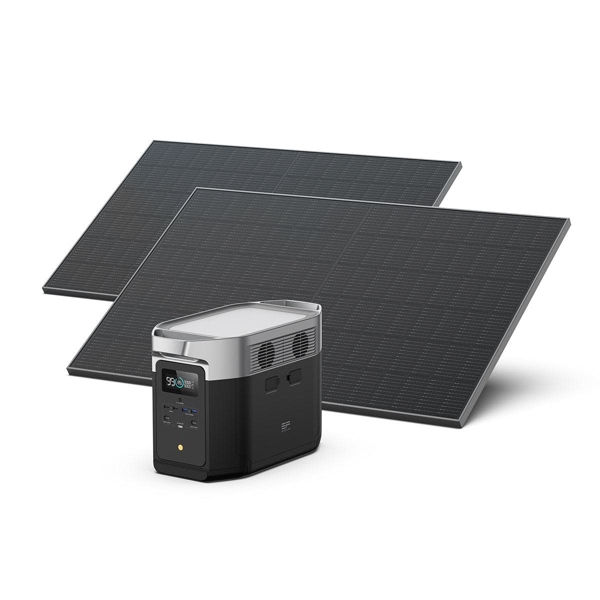 EcoFlow|DELTA MAX| Portable Power Station+2*400W Rigid Solar Panel Bundle-EcoPowerit