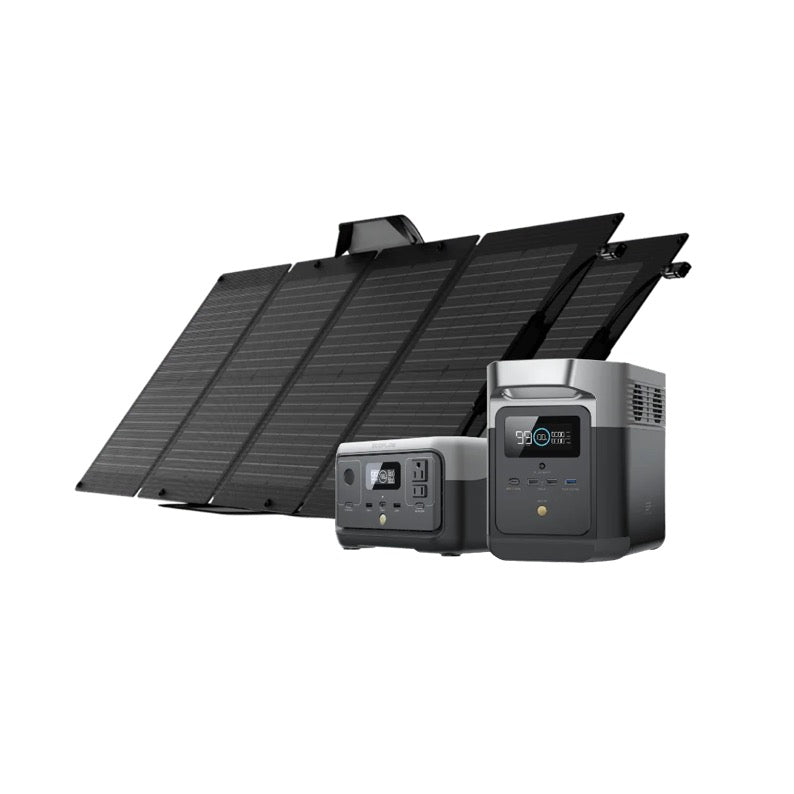 EcoFlow|DELTA Mini+RIVER 2+2*110W Portable Solar Panel Bundle-EcoPowerit