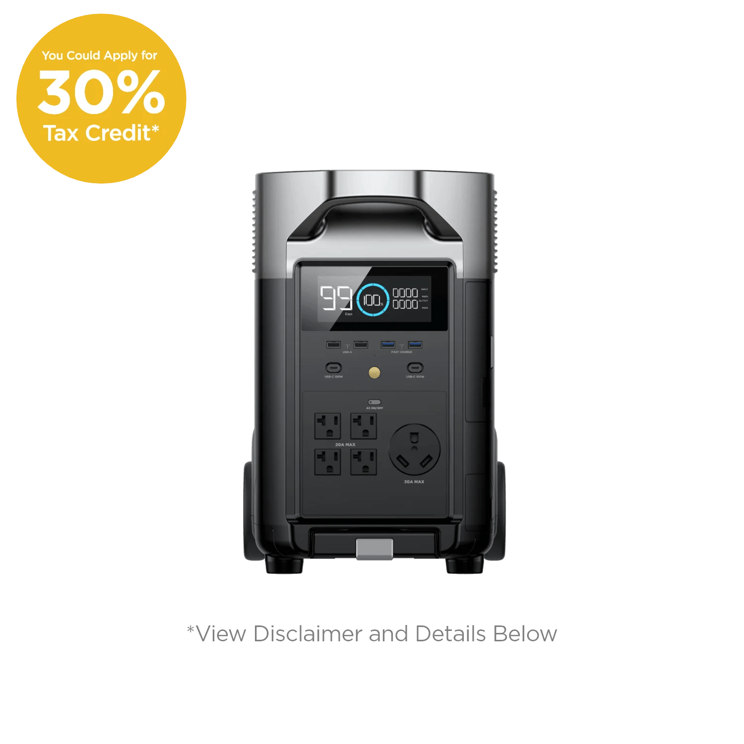 EcoFlow|DELTA PRO| 3.6—25kWh Expandable Capacity | 3600W Output Power Station-EcoPowerit