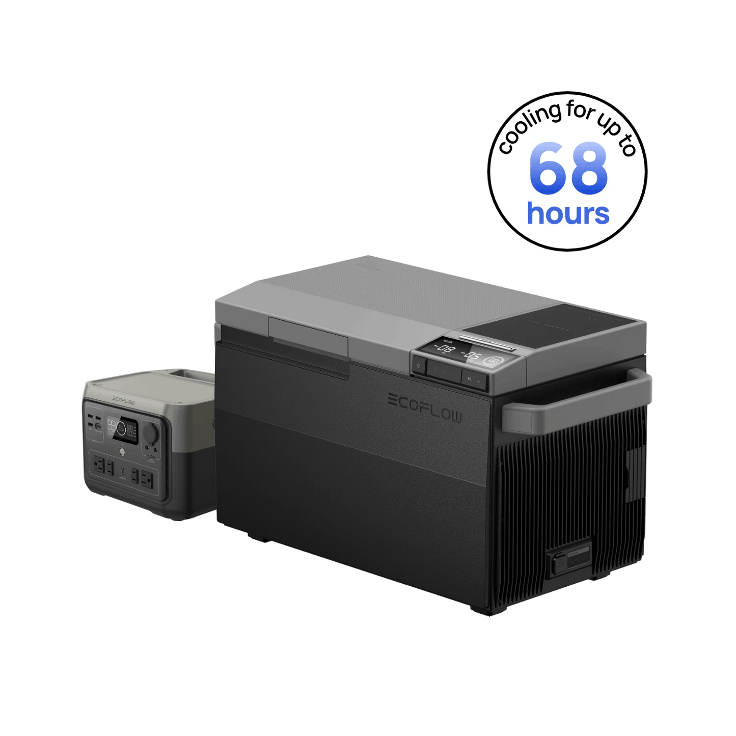 EcoFlow|GLACIER Portable Refrigerator+RIVER 2 Max Power Station Bundle-EcoPowerit