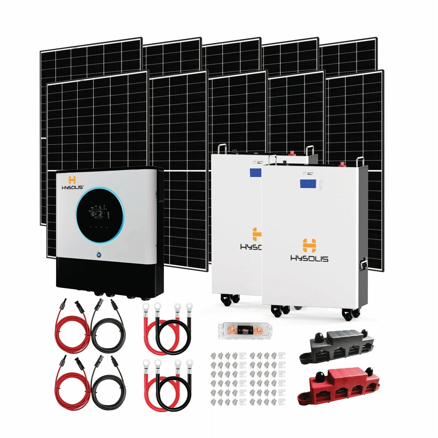 HYSOLIS|6.5kW Solar Power System+10kWh Lithium-Iron Battery+4-8kW PV Complete kit-EcoPowerit