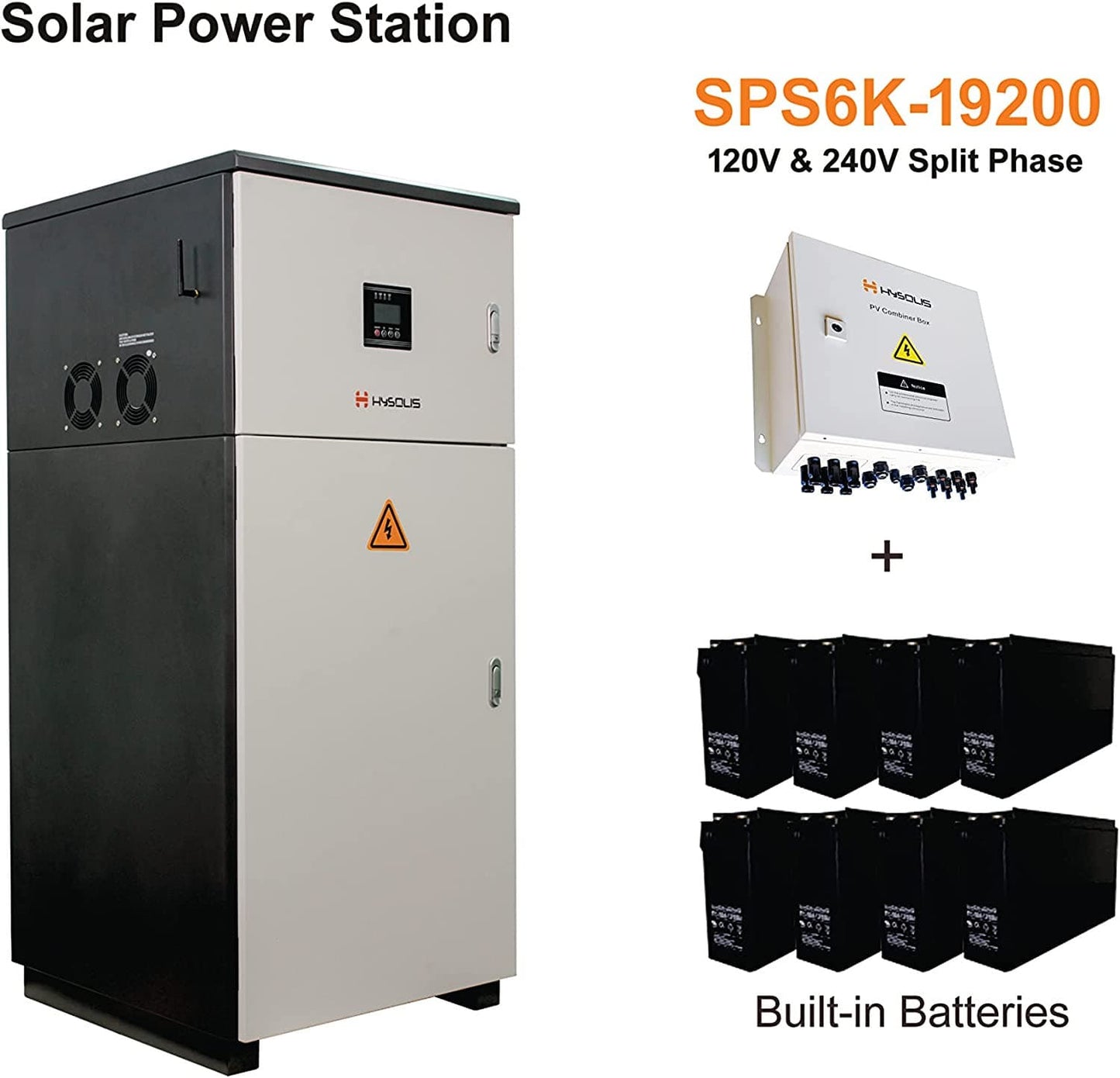 HYSOLIS|Complete 6KW Off-Grid Solar Power Station 120V/240V Split Phase Solar Energy Storage System-EcoPowerit