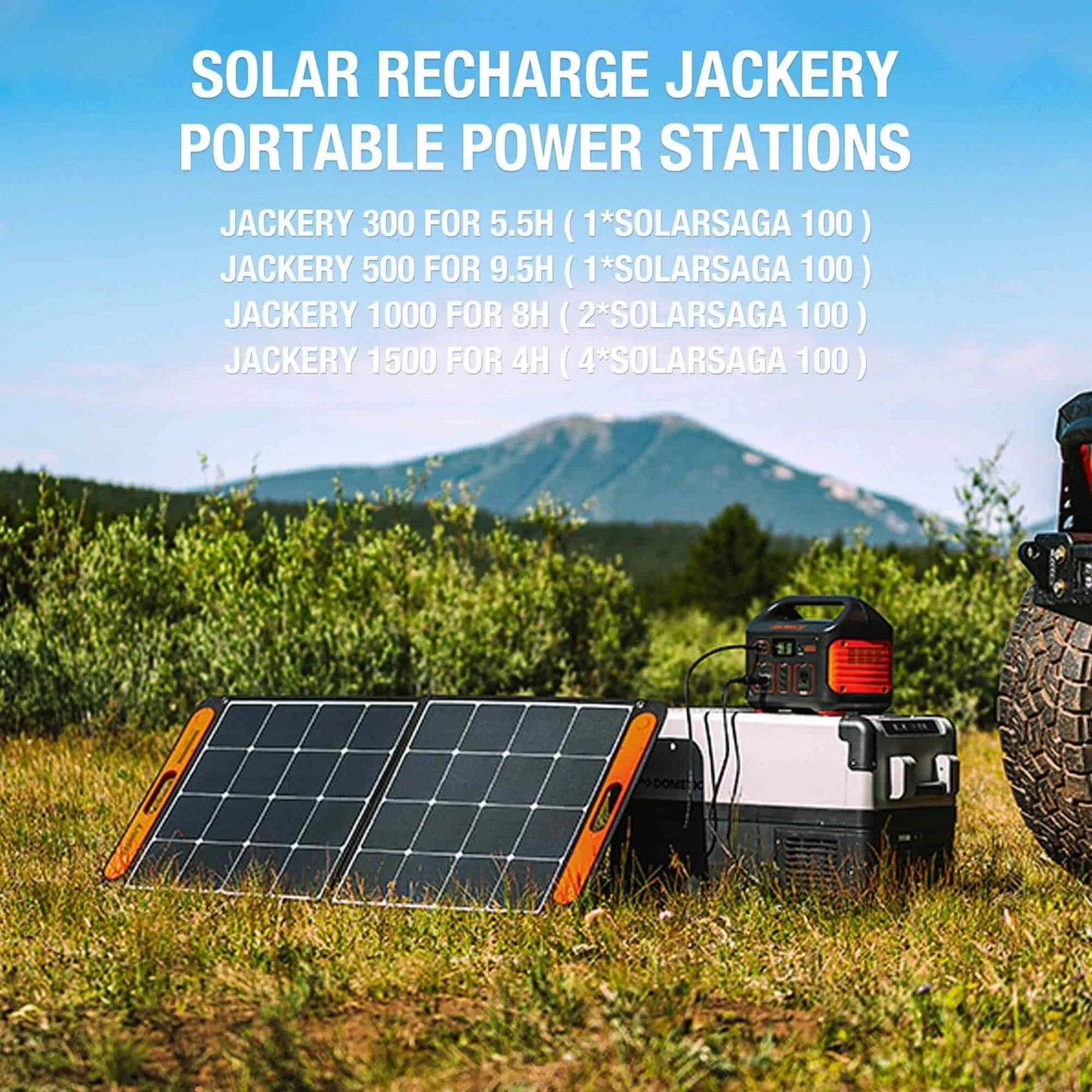 Jackery| Explorer 1500 Capacity 1534Wh + 100W SolarSaga Panel Solar Generator - EcoPowerit