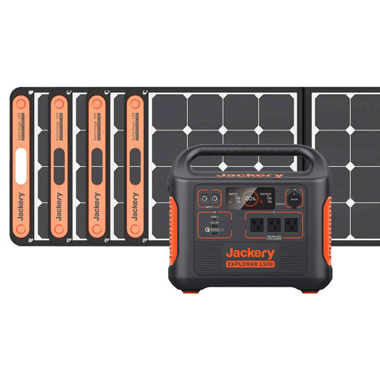 Jackery| Explorer 1500 Capacity 1534Wh + 100W SolarSaga Panel Solar Generator-EcoPowerit