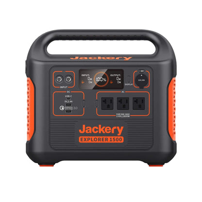 Jackery| Explorer 1500 Capacity 1534Wh + 100W SolarSaga Panel Solar Generator - EcoPowerit