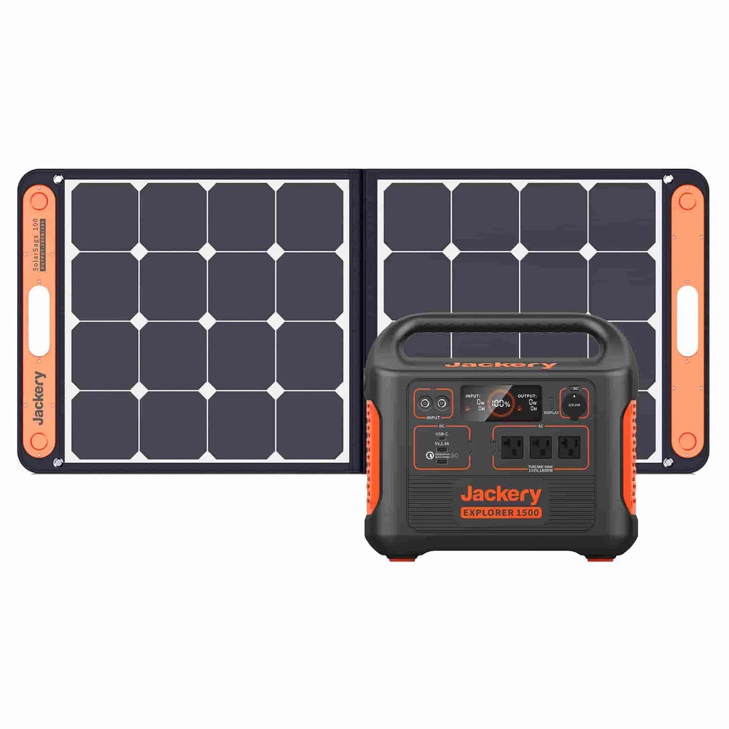 Jackery| Explorer 1500 Capacity 1534Wh + 100W SolarSaga Panel Solar Generator - EcoPowerit