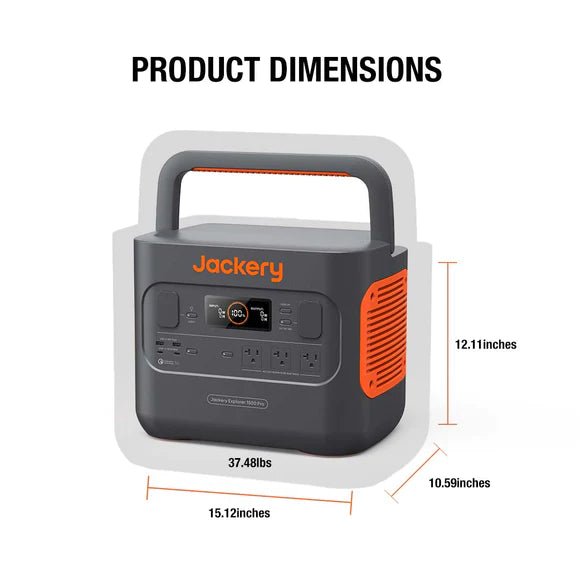 Jackery| Explorer 1500 Pro Capacity 1,512Wh Portable Power Station-EcoPowerit