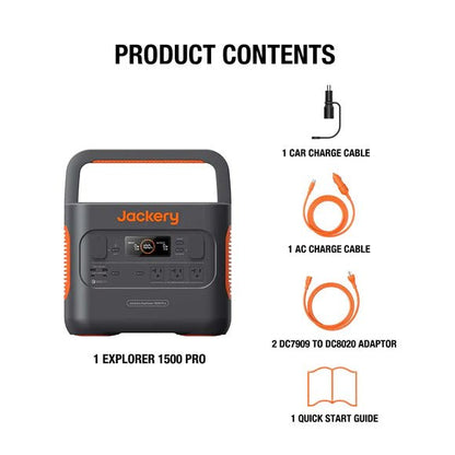 Jackery| Explorer 1500 Pro Capacity 1,512Wh Portable Power Station-EcoPowerit