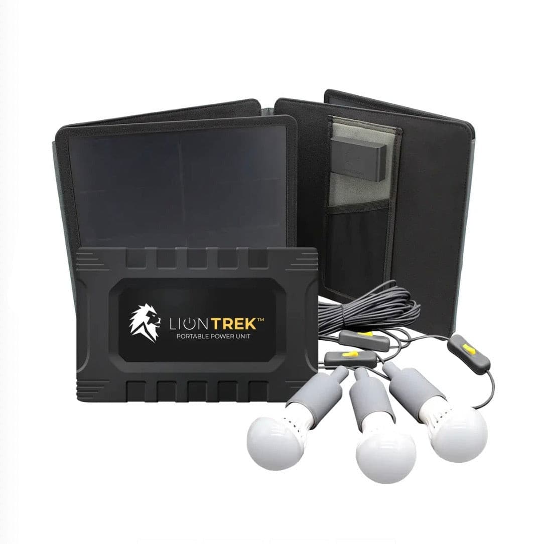 Lion Energy| Trek LiFePO4, 99.9Wh, 150W AC Portable Solar Generator Kit-EcoPowerit