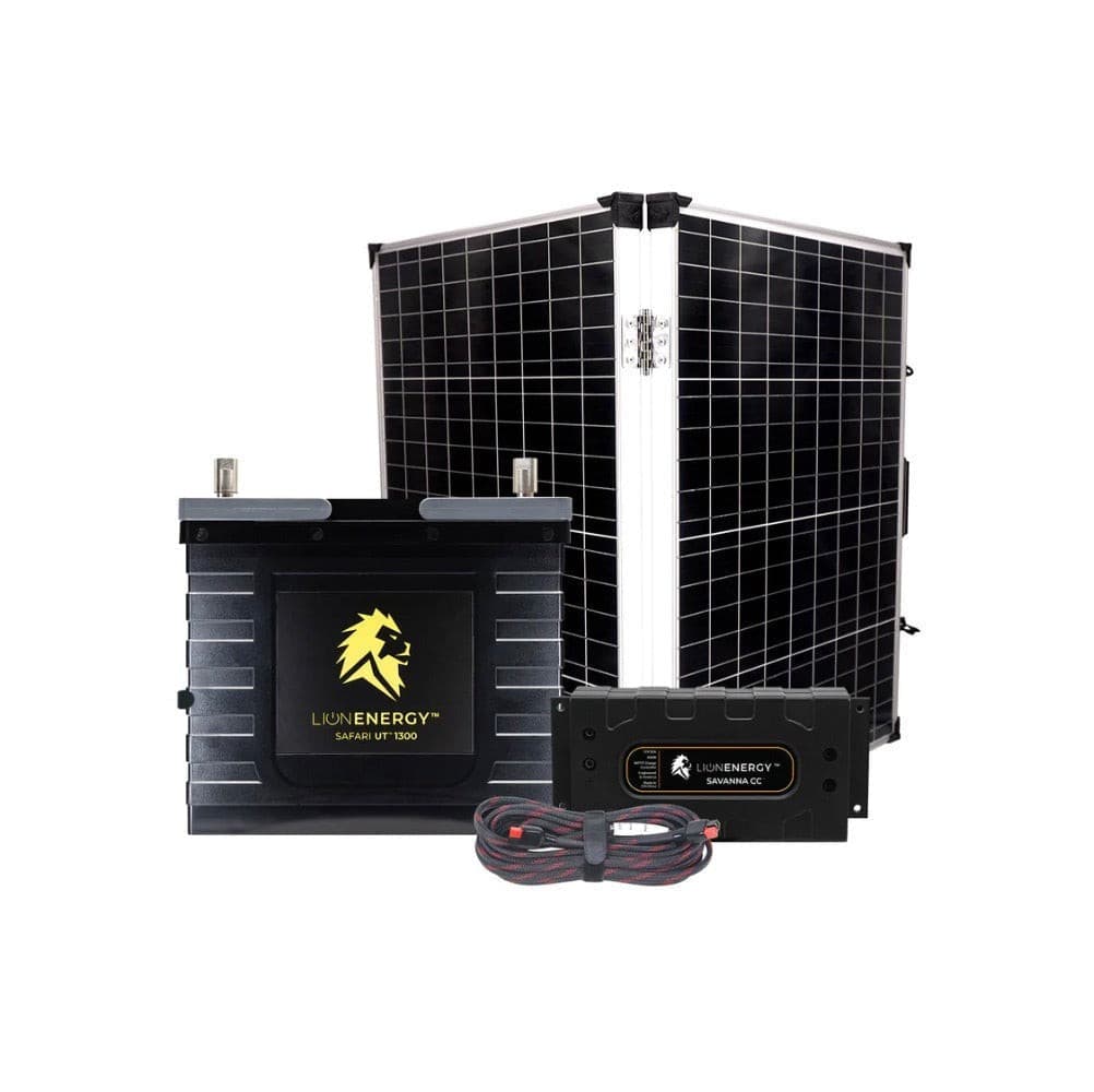 Lion Energy|Safari UT 1300/ 12V 105Ah LiFePO4 Solar Power System Bundle-EcoPowerit
